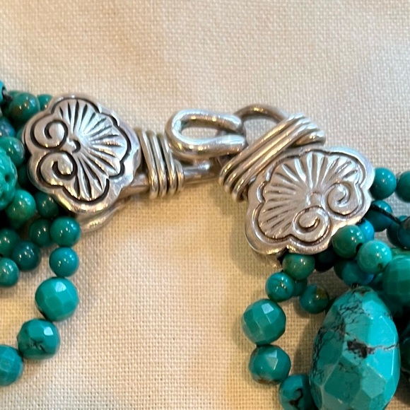 Stephen Dweck One-of-a-Kind, Personalized, Signed, Turquoise & Sterling Necklace - Picture 10 of 16